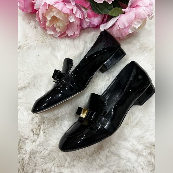 Michael Kors black leather LOAFERS CAROLINE - Picture 2 of 14